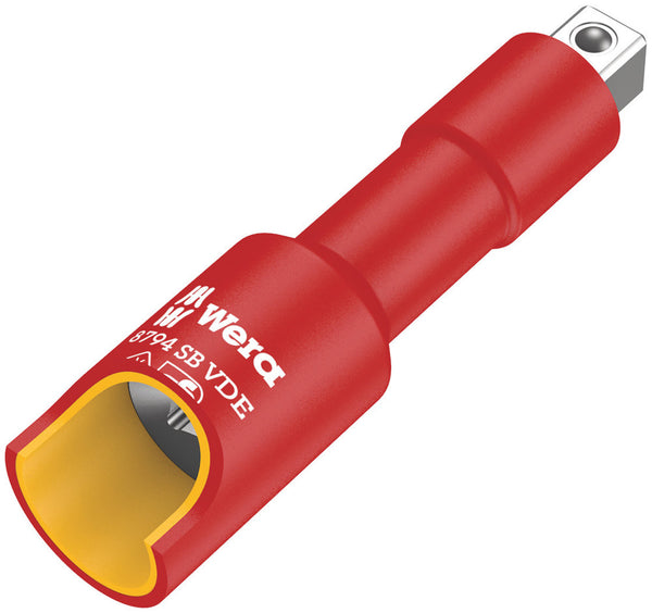 Wera 05004964001 8794 SB VDE Zyklop extension, insulated, short, 3/8", 3/8" x 91 mm