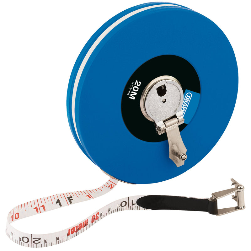 Draper 88215 Fibreglass Measuring Tape, 20m/66ft x 13mm