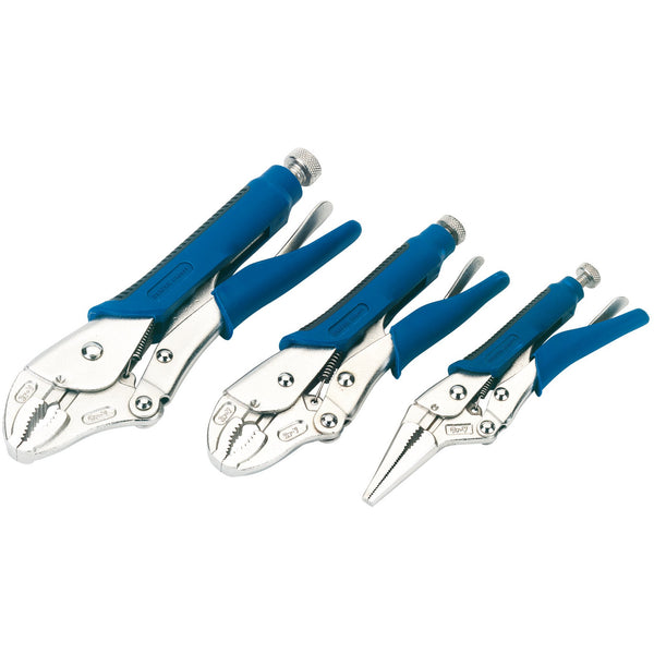 Draper 88293 Soft Grip Self Grip Pliers Set (3 Piece)