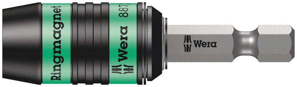 Wera 05052490001 887/4 RR Rapidaptor Universal Bit Holder with ring magnet, 1/4" x 57 mm
