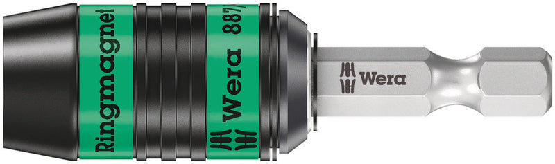 Wera 05052490001 887/4 RR Rapidaptor Universal Bit Holder with ring magnet, 1/4" x 57 mm