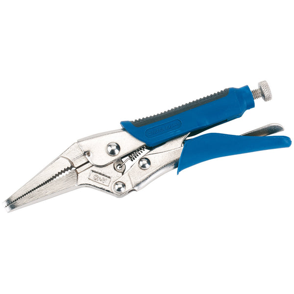 Draper 89126 Soft Grip Long Nose Self Grip Pliers, 165mm