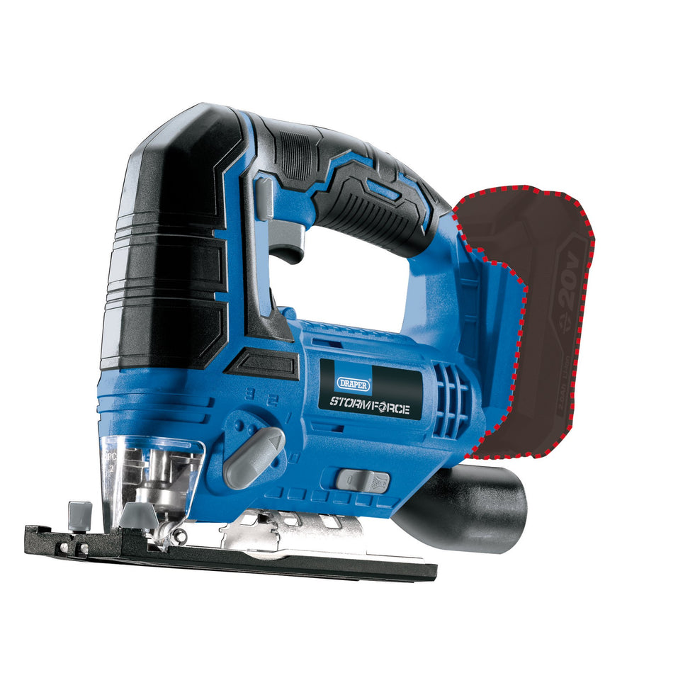 Draper 89477 Draper Storm Force® 20V Jigsaw (Sold Bare)