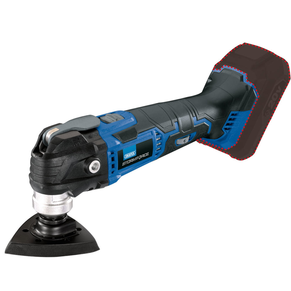 Draper 89482 Draper Storm Force® 20V Oscillating Multi-Tool (Sold Bare)
