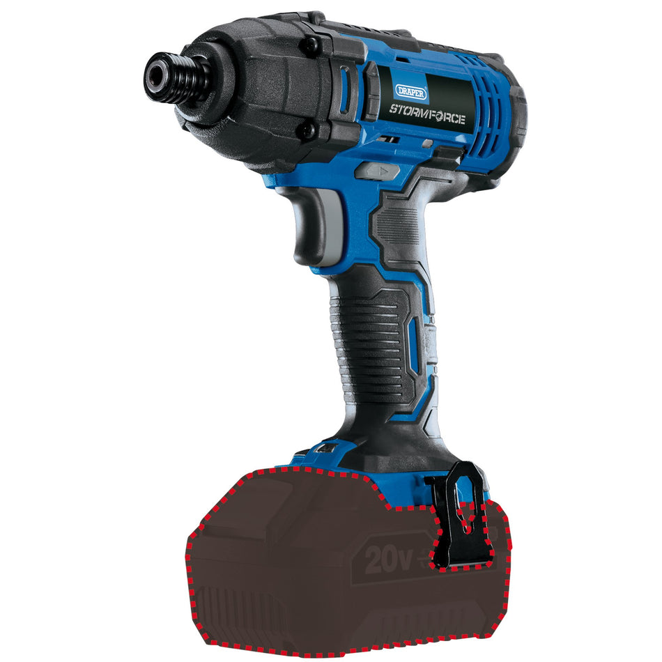 Draper 89520 Draper Storm Force® 20V Cordless Impact Driver (Sold Bare)