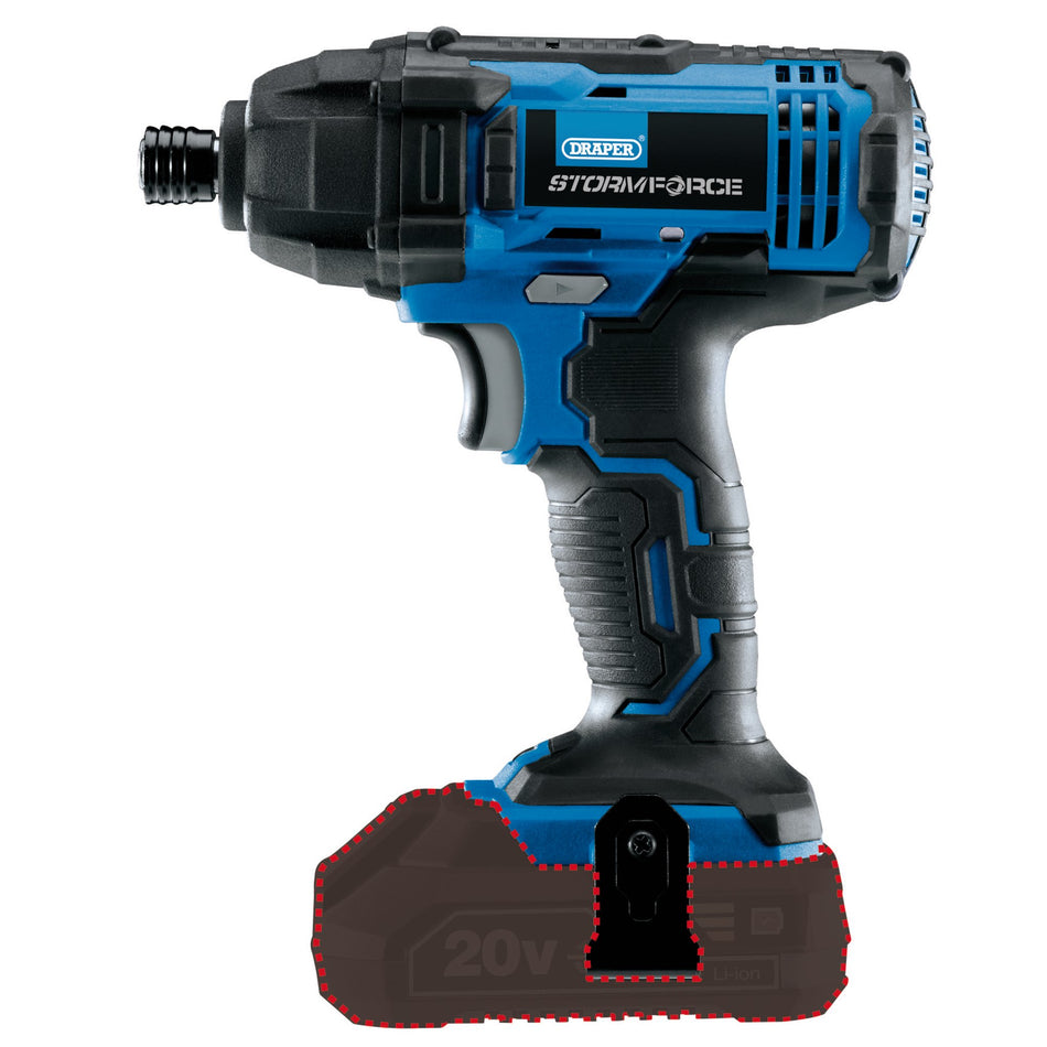Draper 89520 Draper Storm Force® 20V Cordless Impact Driver (Sold Bare)