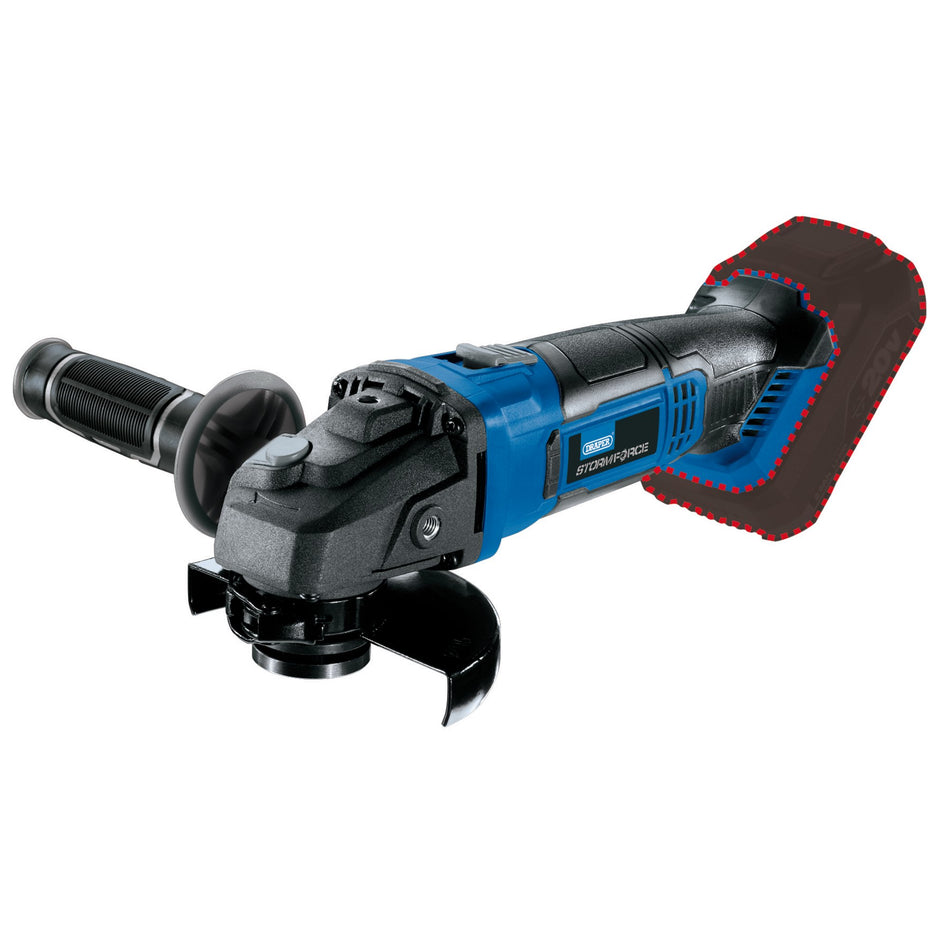 Draper 89521 Draper Storm Force® 20V Angle Grinder, 115mm (Sold Bare)