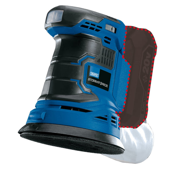 Draper 89522 Draper Storm Force&#174; 20V Random Orbit Sander (Sold Bare)