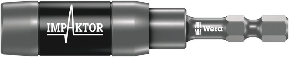 Wera 05057676001 897/4 IMP R Impaktor holder with retaining ring and ring magnet, 1/4" x 75 mm