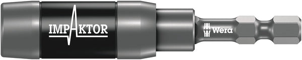 Wera 05057676001 897/4 IMP R Impaktor holder with retaining ring and ring magnet, 1/4" x 75 mm