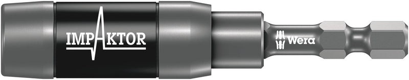 Wera 05057676001 897/4 IMP R Impaktor holder with retaining ring and ring magnet, 1/4" x 75 mm