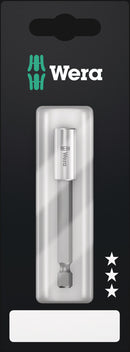 Wera 05160924001 899/4/1 S Universal Bit Holder with strong retaining ring, 1/4 x 75 mm