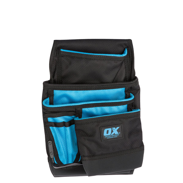 OX Tools OX-P266202 Pro Dynamic Nylon 7 Pocket Pouch With Hammer Holder