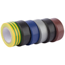 Draper 90086 Insulation Tape, 10m x 19mm, Mixed Colours (Pack of 6)