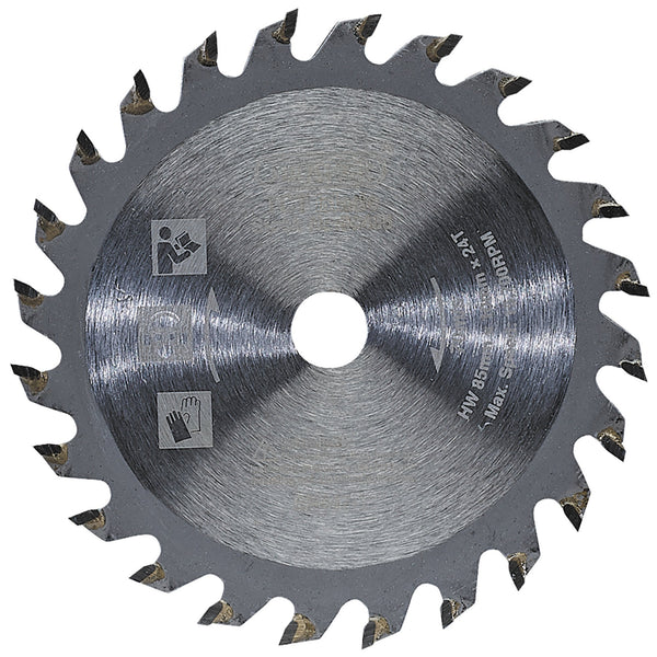 Draper 90485 TCT Saw Blade, 85 x 10mm, 24T