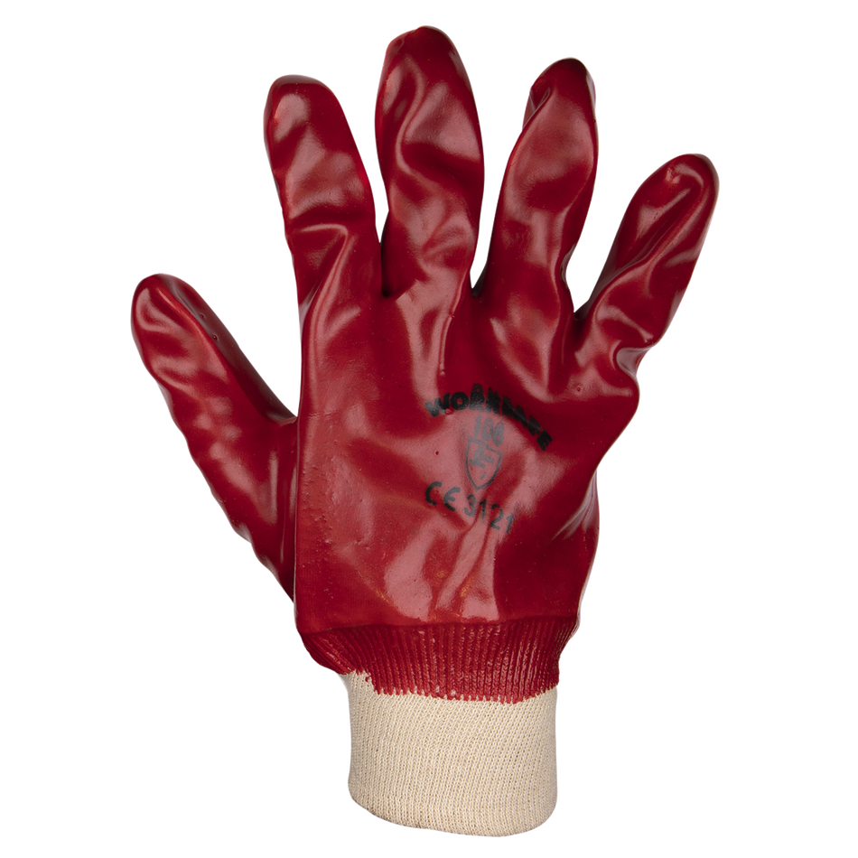Sealey 9106XL/12 PVC Knit Wrist Gloves (X-Large) - Pack of 12 Pairs