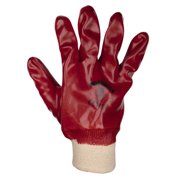 Sealey 9106XL/12 PVC Knit Wrist Gloves (X-Large) - Pack of 12 Pairs