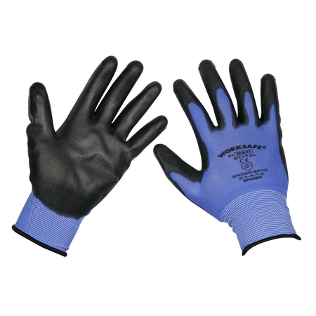 Sealey 9117XL/12 Lightweight Precision Grip Gloves (X-Large) - Pack of 12 Pairs