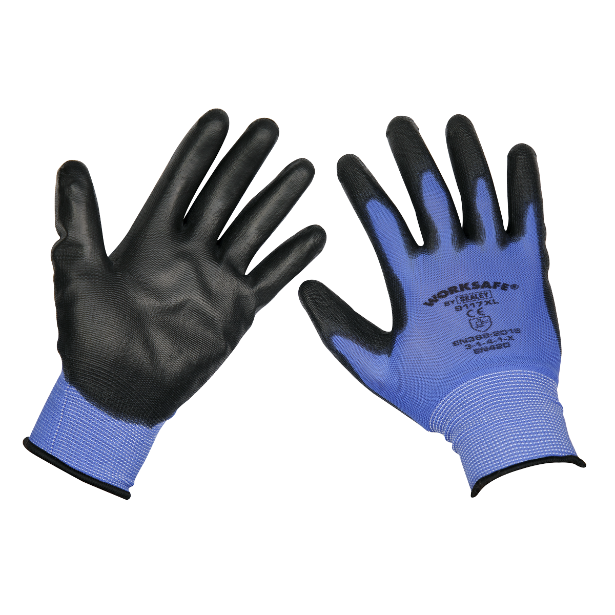 Sealey 9117XL/B120 Lightweight Precision Grip Gloves (X-Large) - Pack of 120 Pairs