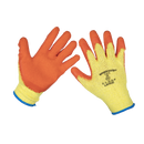 Sealey 9121L/B120 Super Grip Knitted Gloves Latex Palm (Large) - Pack of 120 Pairs