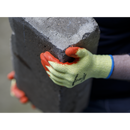 Sealey 9121L Super Grip Knitted Gloves Latex Palm (Large) - Pair