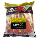 Sealey 9121XL/12 Super Grip Knitted Gloves Latex Palm (X-Large) - Pack of 12 Pairs