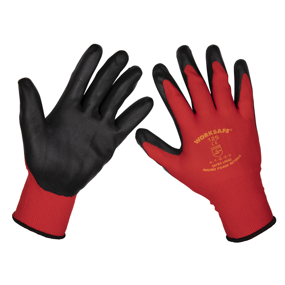 Sealey 9125XL/B120 Nitrile Foam Gloves (X-Large) - Pack of 120 Pairs