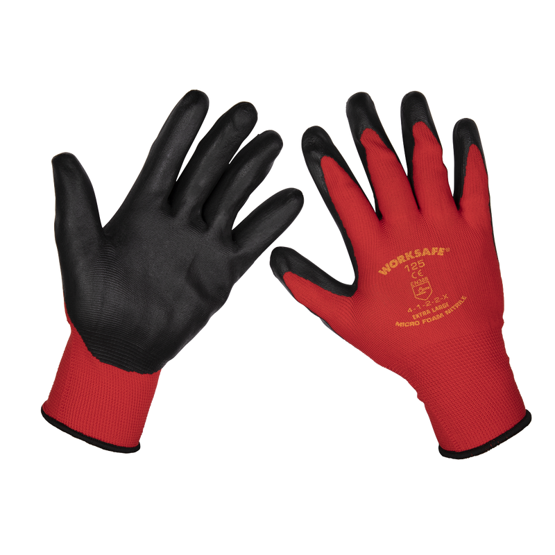 Sealey 9125XL Nitrile Foam Gloves (X-Large) - Pair