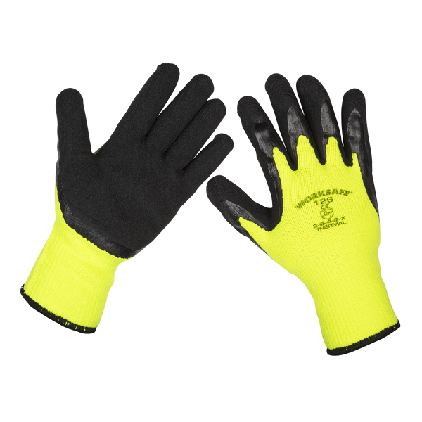 Sealey 9126/12 Thermal Super Grip Gloves (Large) - Pack of 12 Pairs