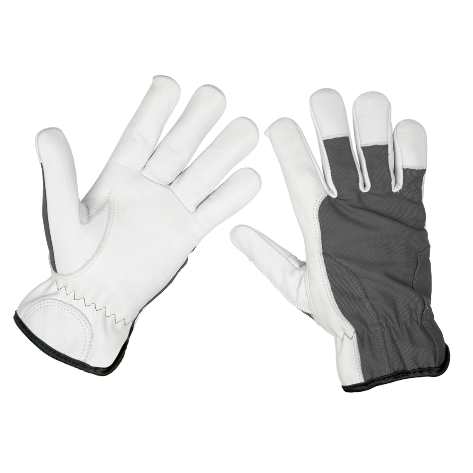 Sealey 9136L Super Cool Hide Gloves Large - Pair