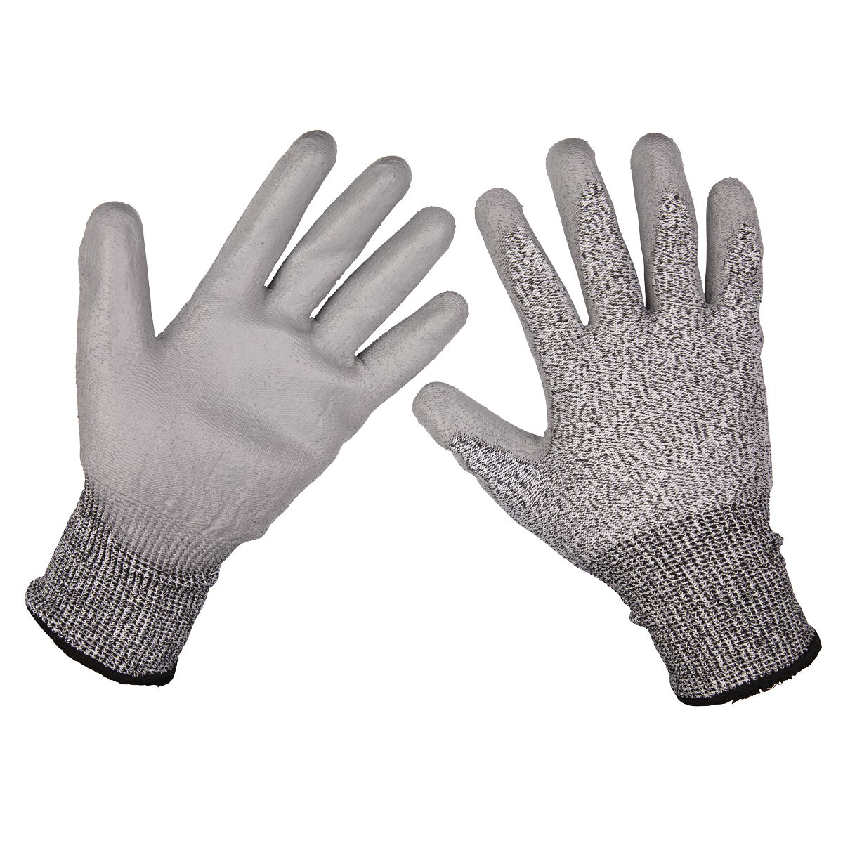 Sealey 9139XL Anti-Cut PU Gloves (Cut Level C - X-Large) - Pair
