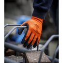 Sealey 9140L Foam Latex Grippa Gloves (Large) - Pair