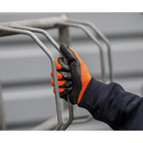 Sealey 9140L Foam Latex Grippa Gloves (Large) - Pair