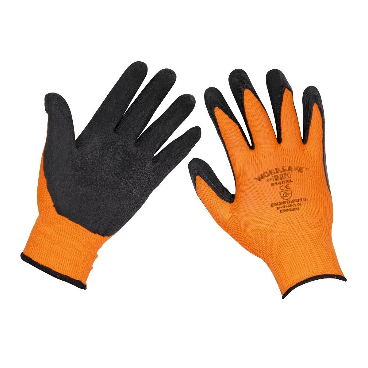 Sealey 9140XL Foam Latex Grippa Gloves (X-Large) - Pair