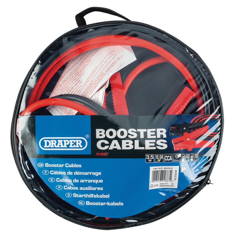 Draper 91887 Booster Cables, 3.5m x 29mm&sup2;