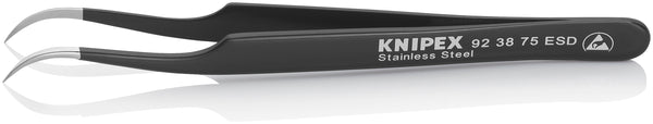 KNIPEX 92 38 75 ESD Universal Tweezers ESD stainless steel