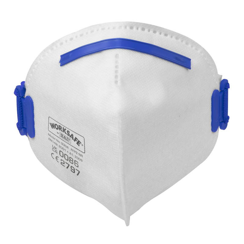 Sealey 9304/10 FFP2 Fold Flat Mask - Pack of 10