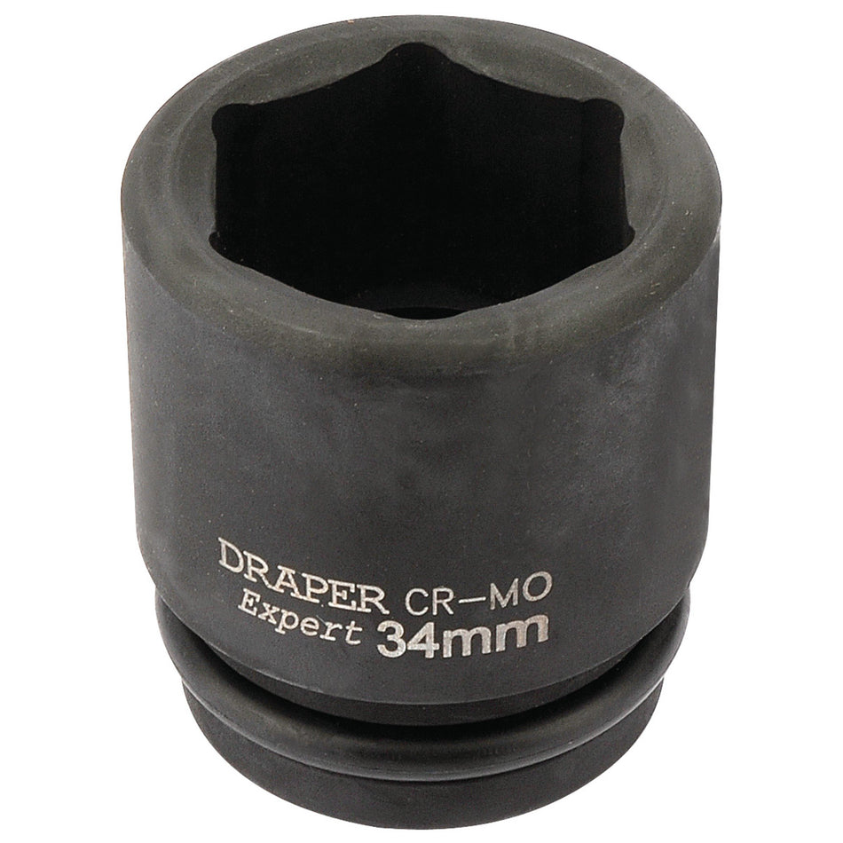 Draper 93267 HI-TORQ® 6 Point Impact Socket, 3/4" Sq. Dr., 34mm