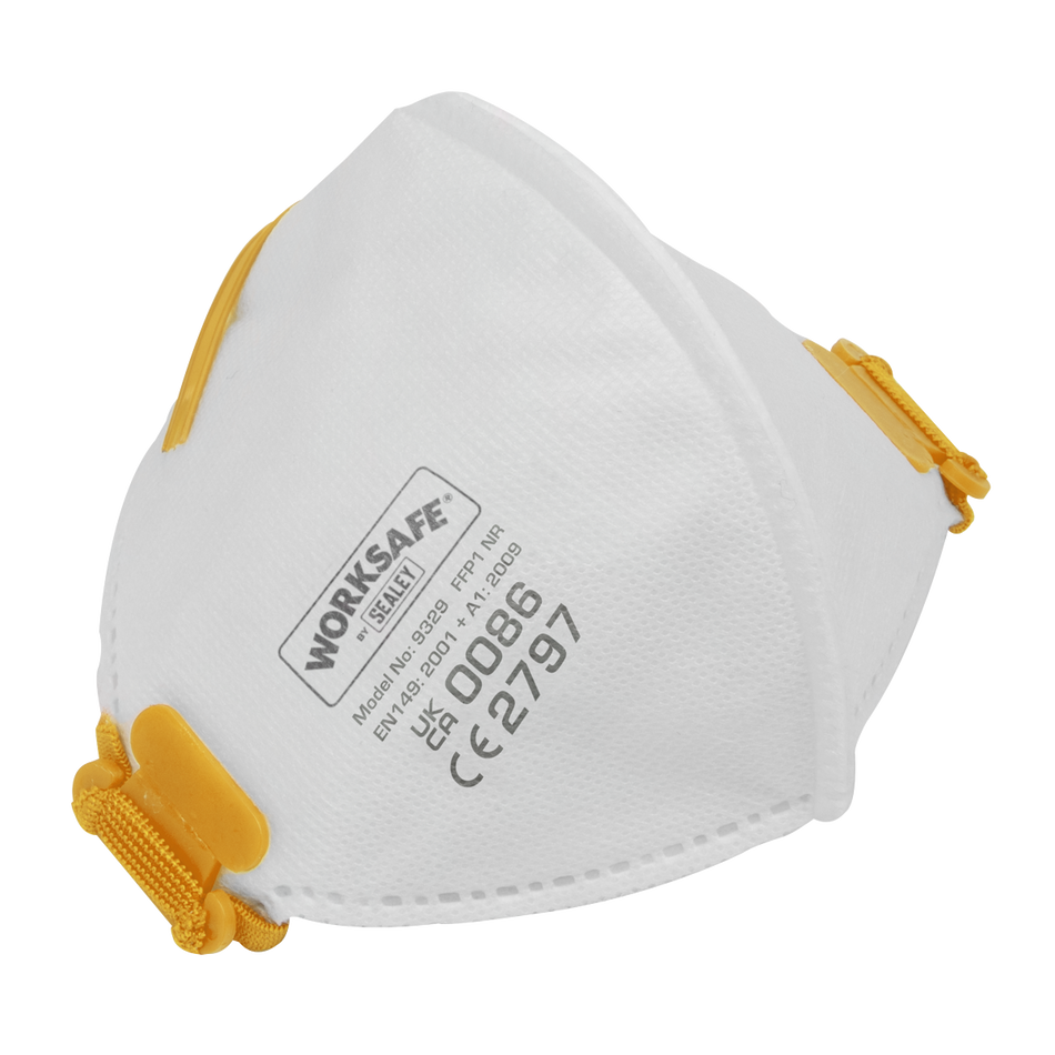 Sealey 9329/10 FFP1 Fold Flat Mask - Pack of 10