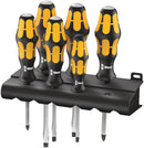 Wera 05018282001 932/6 Screwdriver set Kraftform Wera: Chiseldriver and rack, 6 pieces