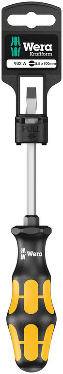 Wera 05100085001 932 A SB Screwdriver for slotted screws, 1 x 5.5 x 100 mm