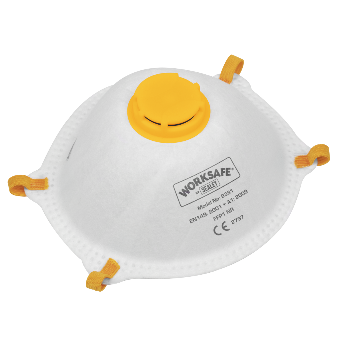 Sealey 9331/10 FFP1 Valved Cup Mask - Pack of 10