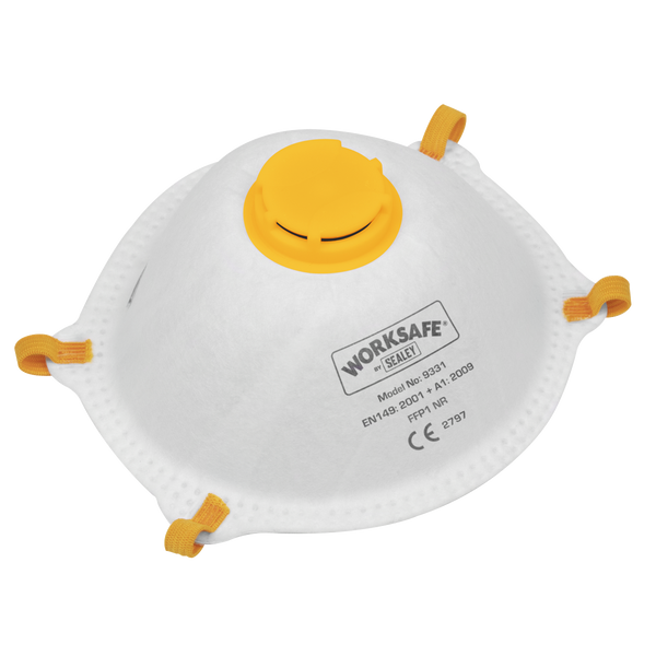 Sealey 9331/10 FFP1 Valved Cup Mask - Pack of 10