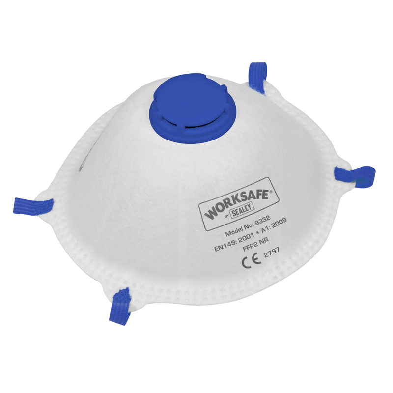 Sealey 9332/10 FFP2 Valved Cup Mask - Pack of 10