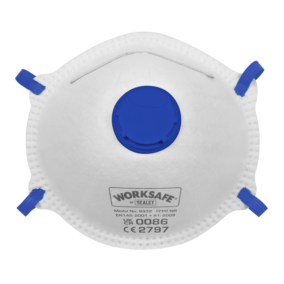 Sealey 9332/10 FFP2 Valved Cup Mask - Pack of 10