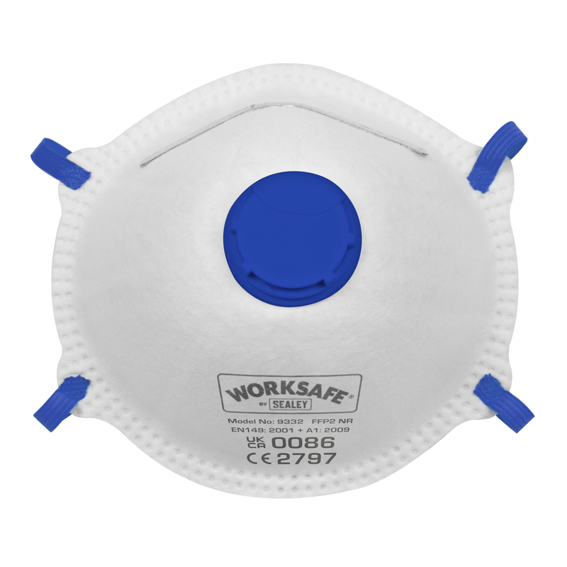 Sealey 9332/10 FFP2 Valved Cup Mask - Pack of 10