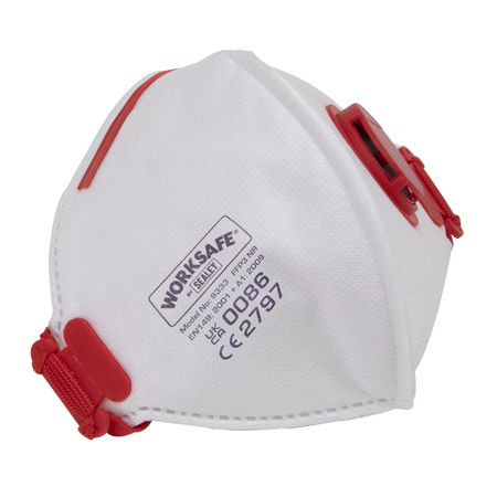 Sealey 9333/10 FFP3 Valved Fold Flat Mask - Pack of 10