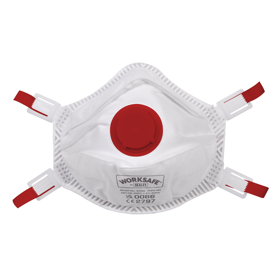 Sealey 9334/10 FFP3 Valved Cup Mask - Pack of 10