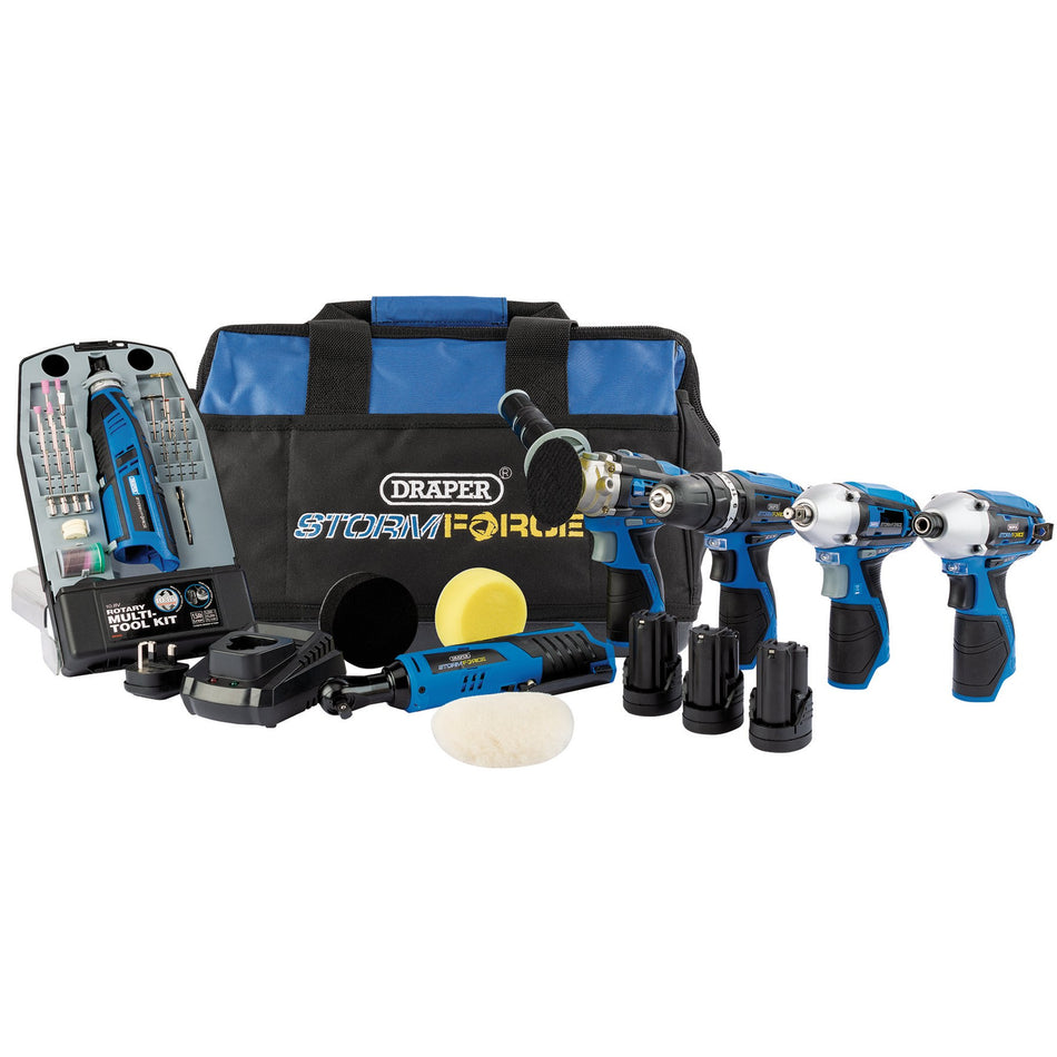 Draper 93445 Draper Storm Force® 10.8V Power Interchange Kit (11 Piece)