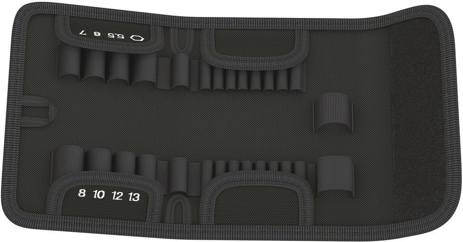 Wera 05136464001 9415 Folding pouch for Kraftform Kompakt Zyklop Speed 1/4", empty, 170 x 130 mm
